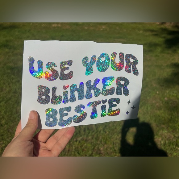 ✨Use your blinker bestie✨ car decal - Picture 2 of 2